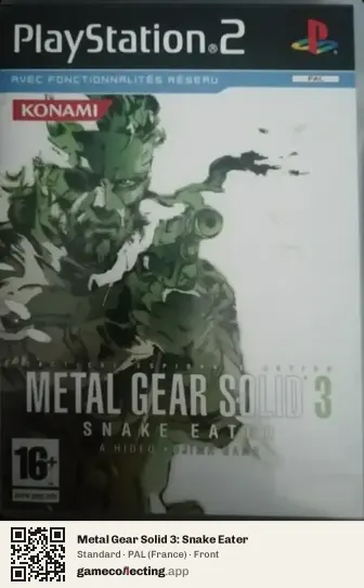 Metal Gear Solid 3: Snake Eater PlayStation 2, France box front