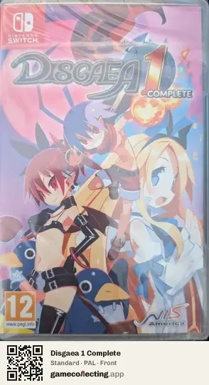 Disgaea 1 Complete Nintendo Switch, PAL box front