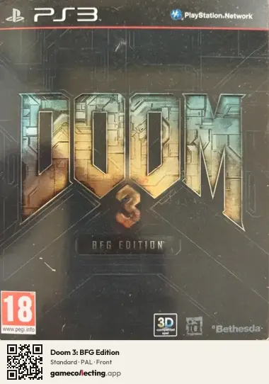 Doom 3: BFG Edition PlayStation 3, PAL box front