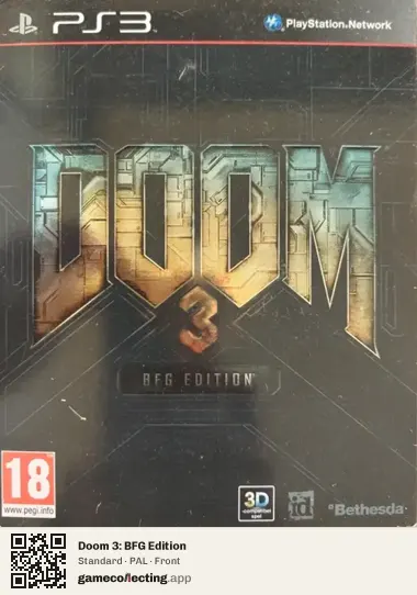 Doom 3: BFG Edition PlayStation 3, PAL box front