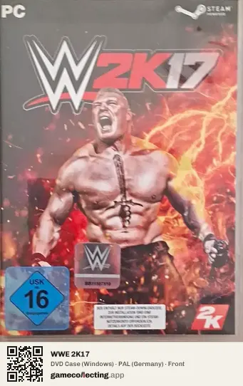 WWE 2K17 Computer, Germany box front