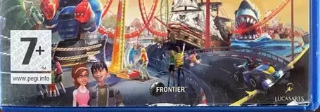 Thrillville: Off the Rails, the PEGI square on its front