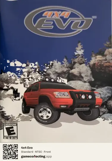 4x4 Evo PlayStation 2, NTSC box front
