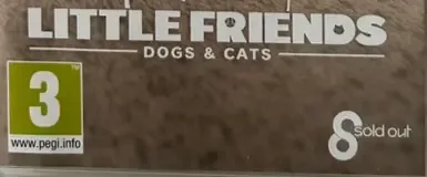 Little Friends: Dogs & Cats, the PEGI square on its front