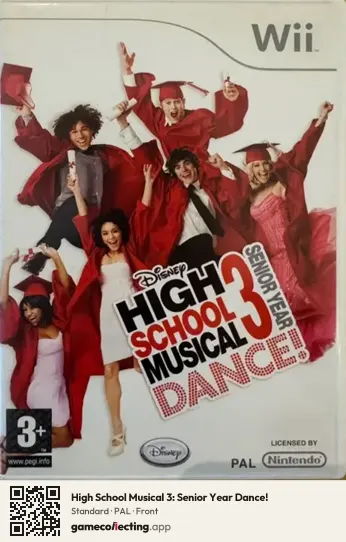 High School Musical 3: Senior Year Dance! Nintendo Wii, PAL box front