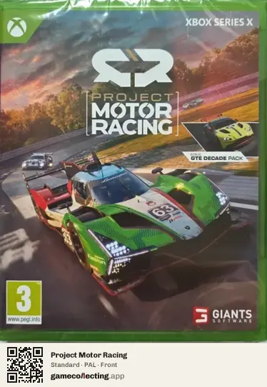 Project Motor Racing Xbox Series X, PAL box front