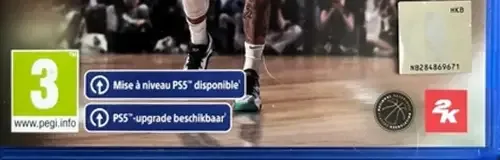 NBA 2K25, the PEGI square on its front