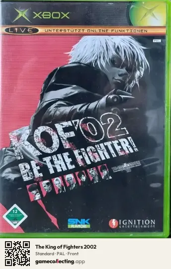 The King of Fighters 2002 Xbox, PAL box front