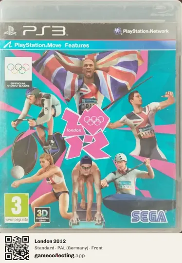 London 2012 PlayStation 3, Germany box front