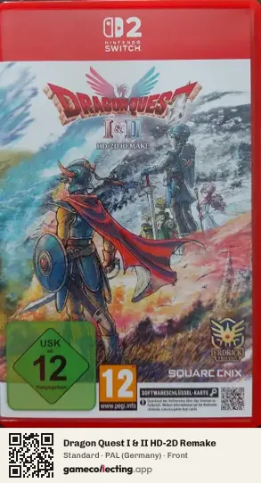 Dragon Quest I & II HD-2D Remake Nintendo Switch 2, Germany box front