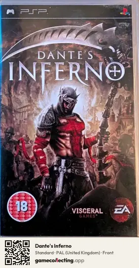 Dante's Inferno PlayStation Portable, United Kingdom box front