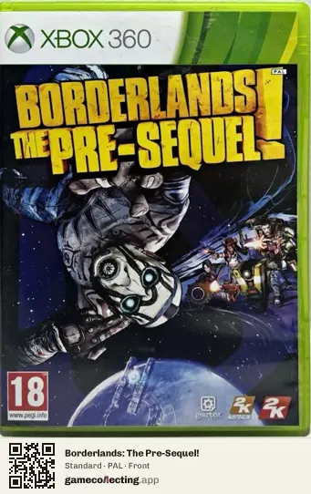 Borderlands: The Pre-Sequel! Xbox 360, PAL box front