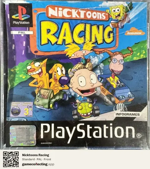 Nicktoons Racing PlayStation, PAL box front
