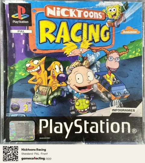 Nicktoons Racing PlayStation, PAL box front