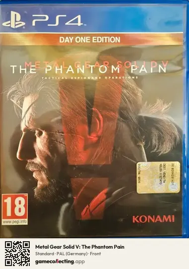 Metal Gear Solid V: The Phantom Pain PlayStation 4, Germany box front