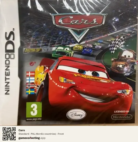 Cars Nintendo DS, Nordic countries box front