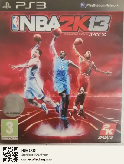 NBA 2K13 PlayStation 3, PAL box front