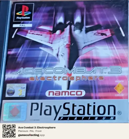 Ace Combat 3: Electrosphere PlayStation, PAL box front