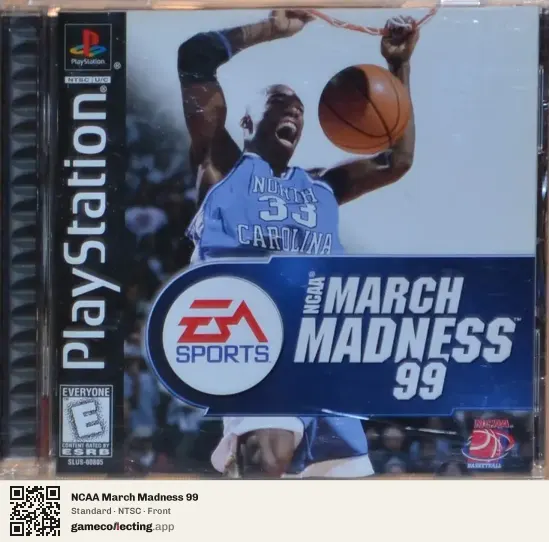 NCAA March Madness 99 PlayStation, NTSC box front