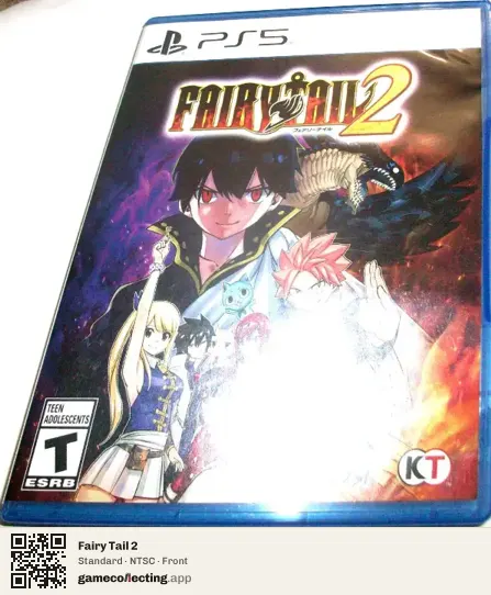 Fairy Tail 2 PlayStation 5, NTSC box front