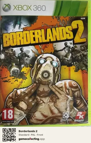 Borderlands 2 Xbox 360, PAL box front