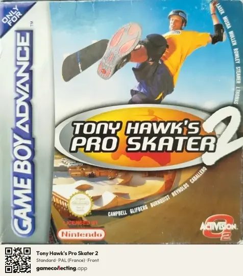 Tony Hawk's Pro Skater 2 Game Boy Advance, France box front