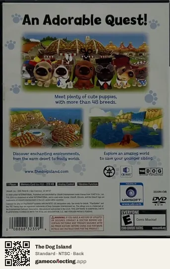 The Dog Island PlayStation 2, NTSC box back