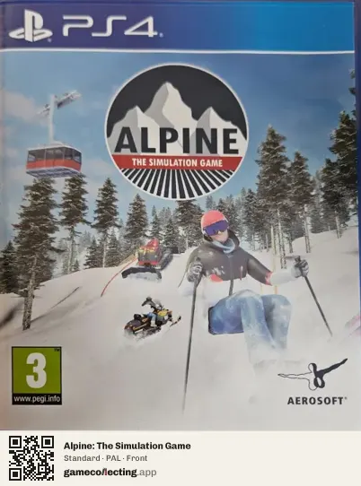 Alpine: The Simulation Game PlayStation 4, PAL box front