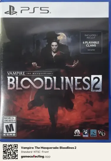 Vampire: The Masquerade: Bloodlines 2 PlayStation 5, NTSC box front