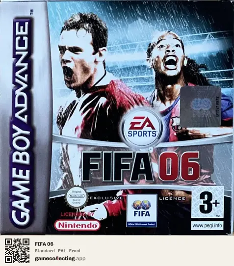 FIFA 06 Game Boy Advance, PAL box front