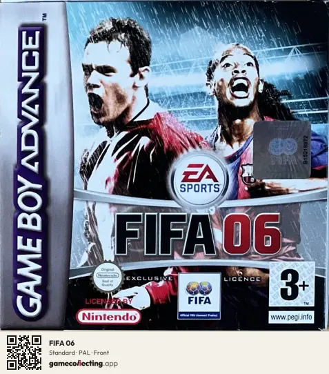 FIFA 06 Game Boy Advance, PAL box front