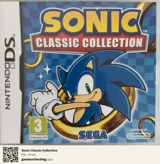 Sonic Classic Collection Nintendo DS, PAL box front