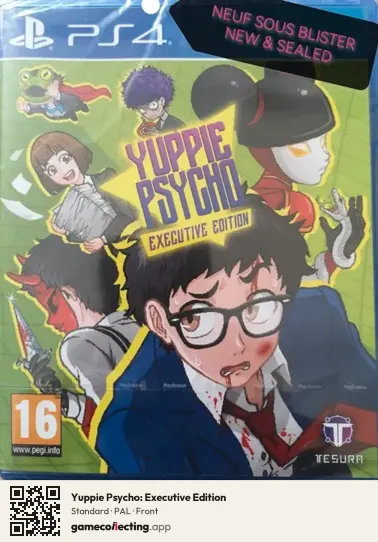 Yuppie Psycho: Executive Edition PlayStation 4, PAL box front