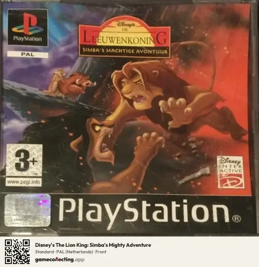 Disney's The Lion King: Simba's Mighty Adventure PlayStation, Netherlands box front