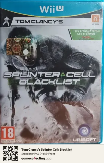 Tom Clancy's Splinter Cell: Blacklist Nintendo Wii U, Italy box front