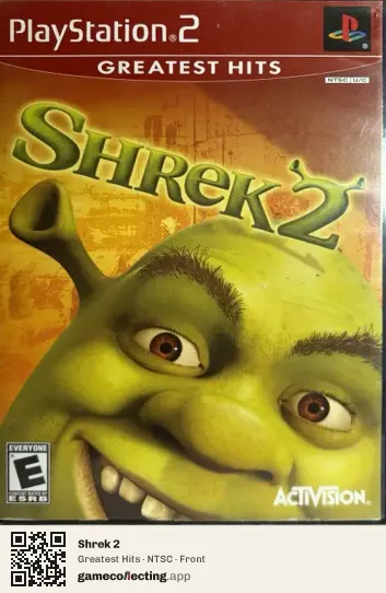 Shrek 2 PlayStation 2, NTSC box front