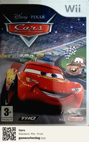 Cars Nintendo Wii, PAL box front