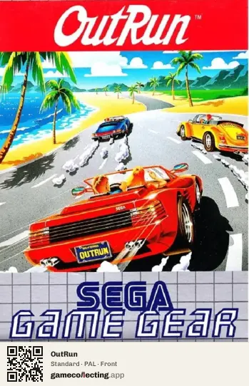 OutRun Sega Game Gear, PAL box front