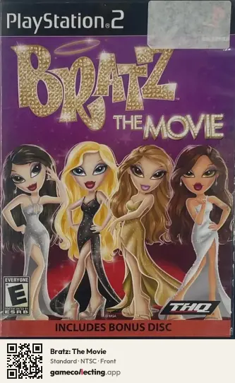 Bratz: The Movie PlayStation 2, NTSC box front