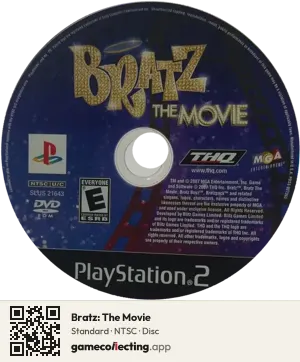 Bratz: The Movie PlayStation 2, NTSC disc