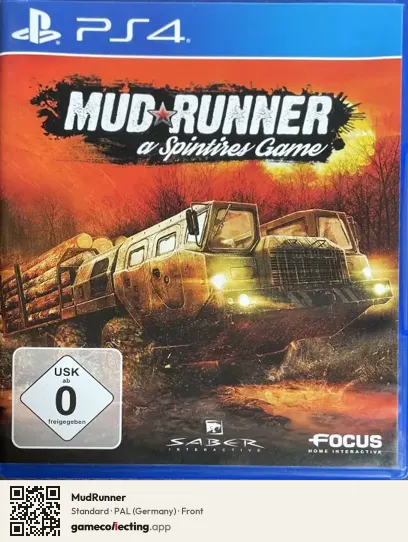 MudRunner PlayStation 4, Germany box front