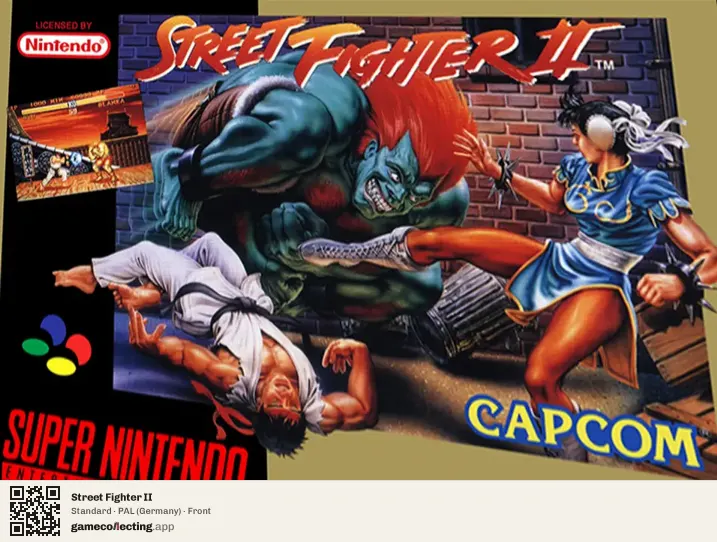 Street Fighter II Super Nintendo Entertainment System, Germany box front