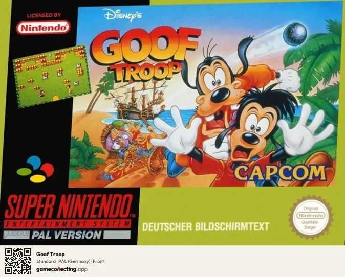 Goof Troop Super Nintendo Entertainment System, Germany box front