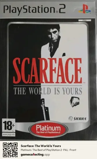 Scarface: The World Is Yours PlayStation 2, PAL box front