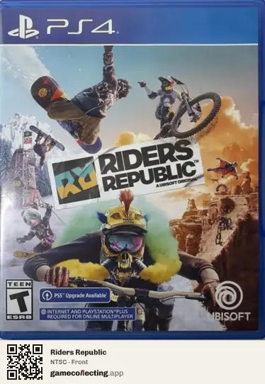 Riders Republic PlayStation 4, NTSC box front