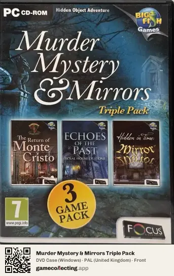 Murder Mystery & Mirrors Triple Pack Computer, United Kingdom box front