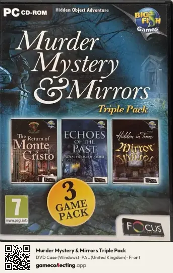 Murder Mystery & Mirrors Triple Pack Computer, United Kingdom box front