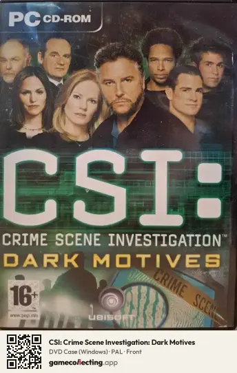 CSI: Crime Scene Investigation: Dark Motives Computer, PAL box front