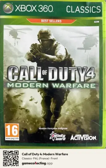 Call of Duty 4: Modern Warfare Xbox 360, France box front