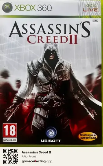 Assassin's Creed II Xbox 360, PAL box front